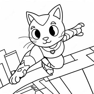 Pagina Para Colorir Do Cat Noir Heroico Em Acao 117650-52899