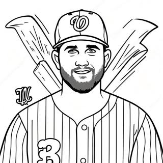 Bryce Harper Páginas Para Colorir