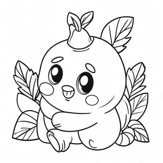 Pagina Para Colorir Do Personagem Fofo De Mirtilo 117933-53113
