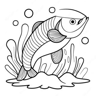 Pagina Para Colorir De Salmao Saltando Fora Da Agua 118193-53322