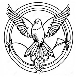 Pagina Para Colorir Do Logo Dos Jogos Vorazes 118320-53410