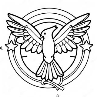 Pagina Para Colorir Do Simbolo Do Tordo 118323-53534