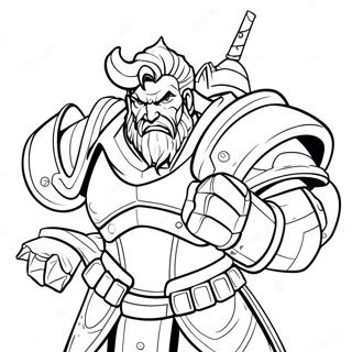 Pagina Para Colorir Do Reinhardt Atacando 118399-53483