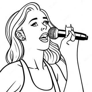 Pagina Para Colorir Da Miley Cyrus Cantando No Palco 118447-53625