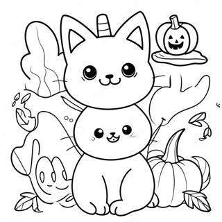 Gatos De Halloween Pagina Para Colorir 118651-53782