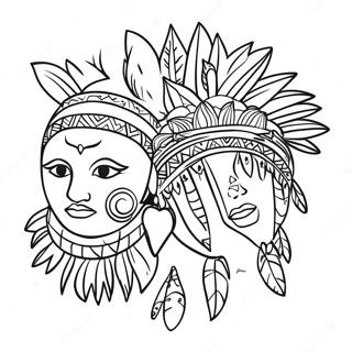 Dia Dos Povos Indígenas Páginas para Colorir