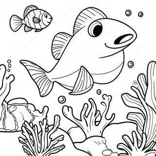 Pagina Para Colorir De Seawing Explorando Recifes De Coral 118784-53899