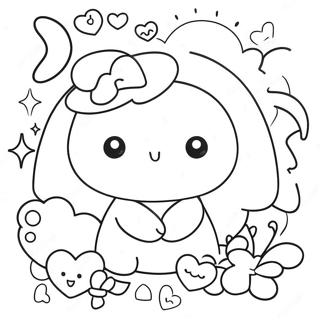 Pagina Para Colorir De Doodle Kawaii Fofo 118882-53962