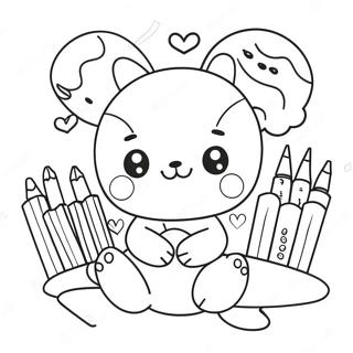 Pagina Para Colorir De Doodle Kawaii Fofo 118882-53964