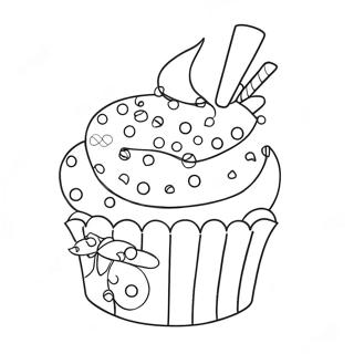 Cupcake Páginas Para Colorir