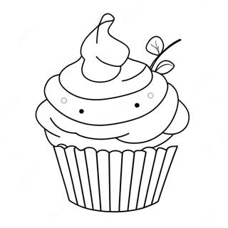 Cupcake Gigante Com Cereja Em Cima Pagina De Colorir 11900-705