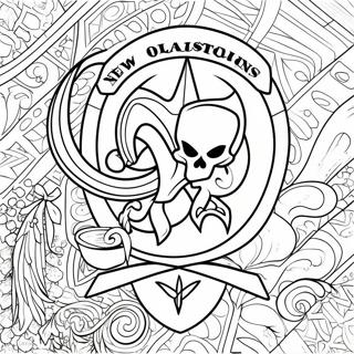 Pagina Para Colorir Do Logo Dos New Orleans Saints 119012-54066