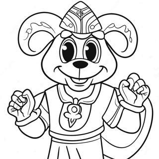 Pagina Para Colorir Do Mascote Alegre Dos New Orleans Saints 119013-54070