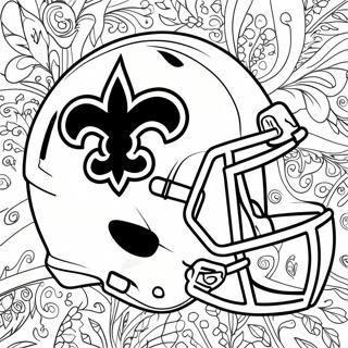 Pagina Para Colorir Do Capacete Dos New Orleans Saints 119015-54077