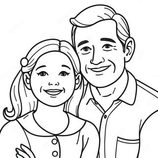 Pagina Para Colorir De Pai E Filha Feliz 119065 54113