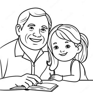 Pagina Para Colorir De Pai E Filha Criativos 119066 54117