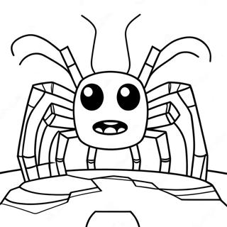 Pagina Para Colorir De Aranha Do Minecraft Brava 119090-54134