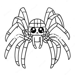 Pagina Para Colorir De Aranha Do Minecraft Amigavel 119091 54137