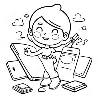 Paginas Para Colorir Criativas Para Jovens Artistas No Ipad 119140 54172