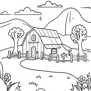 Pagina Para Colorir Da Charmosa Fazenda De Stardew Valley 119500-54445