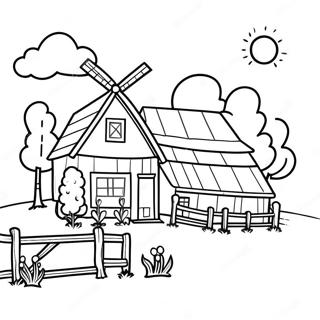 Pagina Para Colorir Da Charmosa Fazenda De Stardew Valley 119500 54448