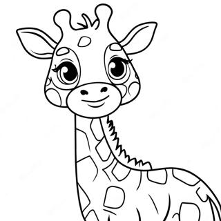 Pagina Para Colorir De Uma Girafa Bebe Brincalhona 119528 54473