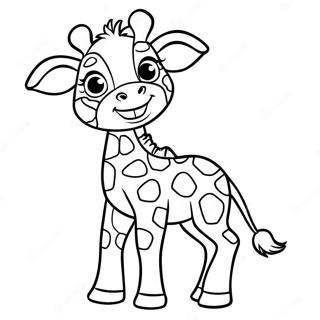Pagina Para Colorir De Uma Girafa Bebe Brincalhona 119528 54475