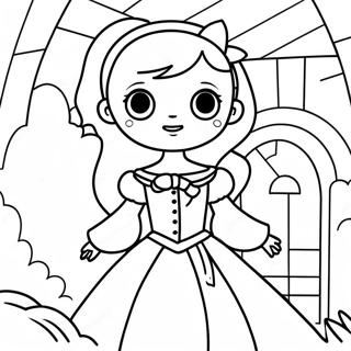 Desenho Para Colorir Da Menina Vampira Assustadora Em Um Castelo 119759 54656