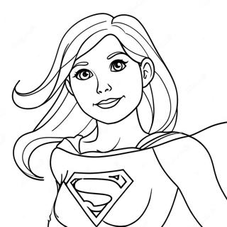 Supergirl Páginas Para Colorir