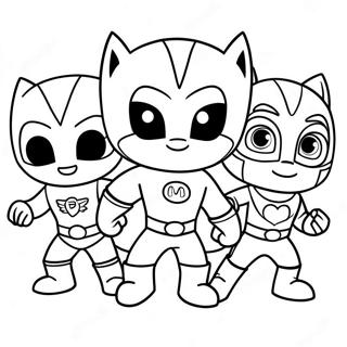 Equipe De Super Herois Pj Masks Pagina De Colorir 11994-785