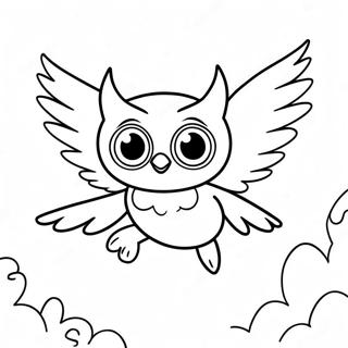 Owlette Voando Pelo Ceu Pagina De Colorir 11996 167