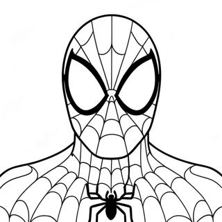 Pagina Para Colorir Do Rosto Amigavel Do Homem Aranha 120095-54911