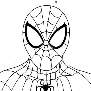 Pagina Para Colorir Do Rosto Do Homem Aranha Em Desenho Animado 120097-54918