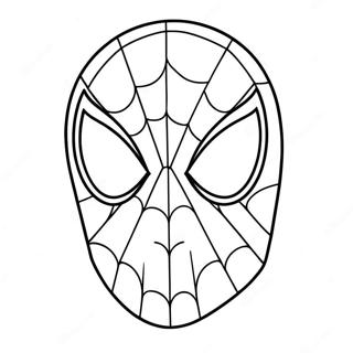 Pagina Para Colorir Do Rosto Do Homem Aranha Em Desenho Animado 120097-54919