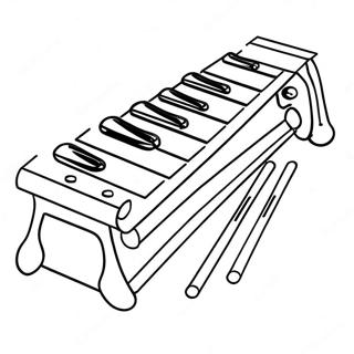 Xilofone Com Notas Coloridas Pagina Para Colorir 120400-55151