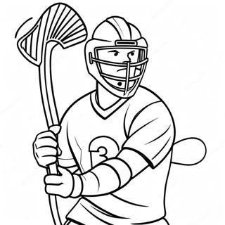 Pagina Para Colorir De Jogador De Lacrosse Em Acao 120631 55335
