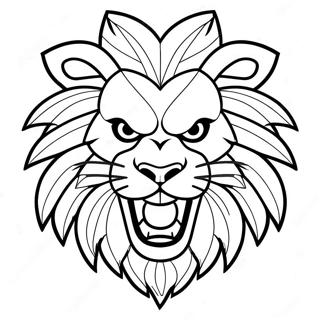 Pagina Para Colorir Do Rosto De Leao Bravo 120684-55378