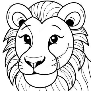 Pagina Para Colorir Do Rosto De Leao Brincalhao 120685-55381