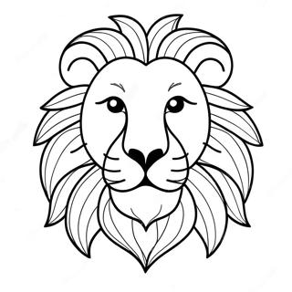 Pagina Para Colorir Do Rosto De Leao Brincalhao 120685-55382