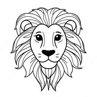 Pagina Para Colorir Do Rosto De Leao Brincalhao 120685-55383