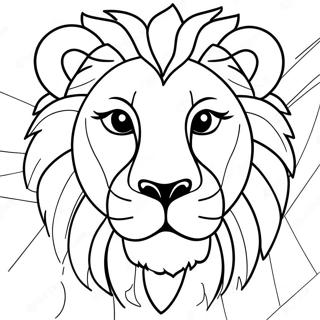 Pagina Para Colorir Do Rosto De Leao Brincalhao 120685-55384