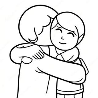 Pagina Para Colorir De Abraco Emocional De Despedida 120812-55481