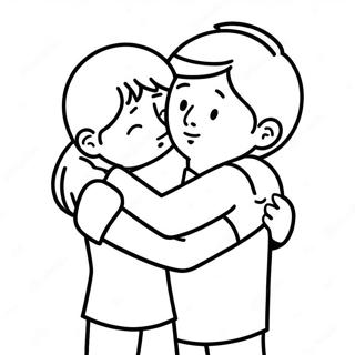 Pagina Para Colorir De Abraco Emocional De Despedida 120812-55483