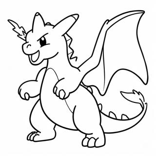 Charizard Voando Pagina Para Colorir 12082-541