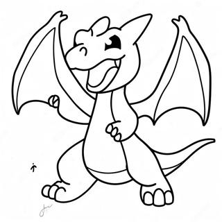 Charizard Voando Pagina Para Colorir 12082-542