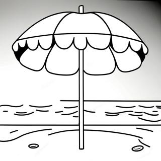 Pagina Para Colorir De Guarda Sol Colorido Na Praia 120835-55494