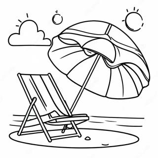 Pagina Para Colorir De Guarda Sol Colorido Na Praia 120835-55681