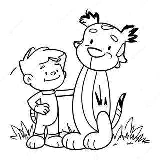 Calvin E Hobbes Páginas Para Colorir