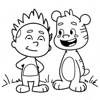 Pagina Para Colorir De Calvin E Hobbes Engracados 121040 55842