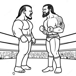 Pagina Para Colorir Da Luta Pelo Campeonato Da Wwe 121065-55857